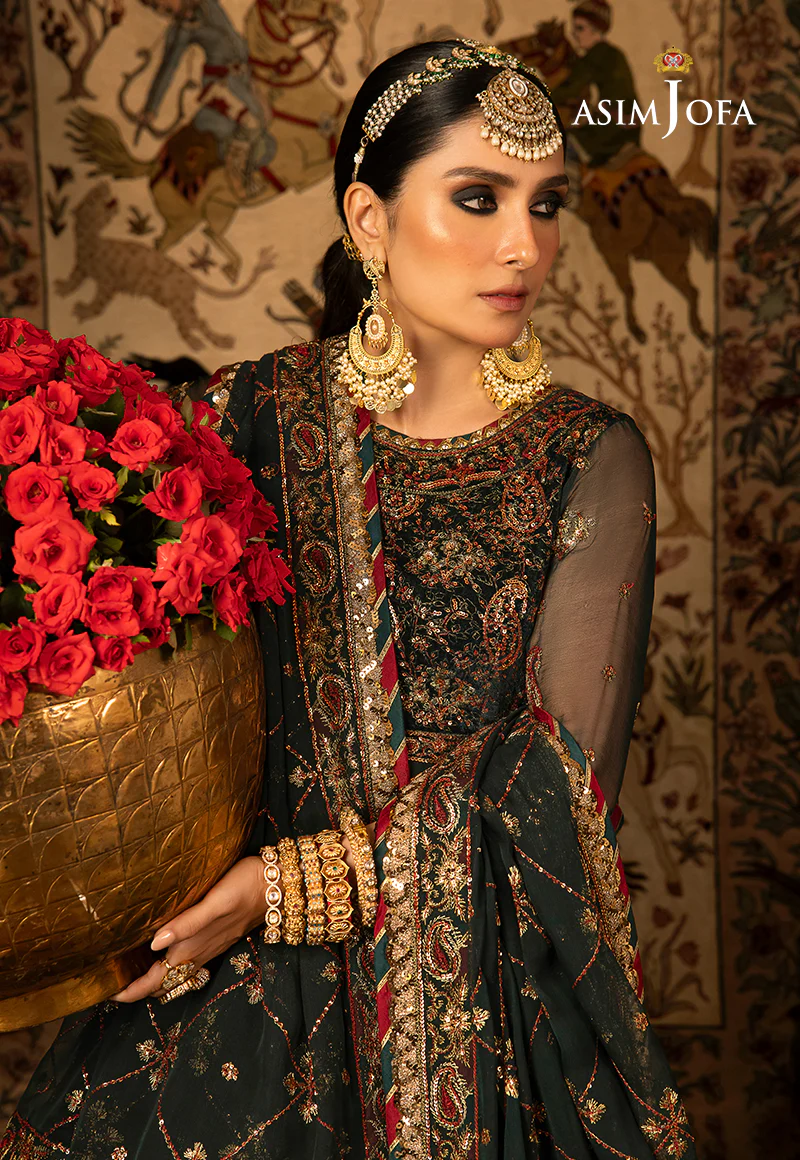 AJVF-11 EMBROIDERED CHIFFON 3 PCS - Image 3