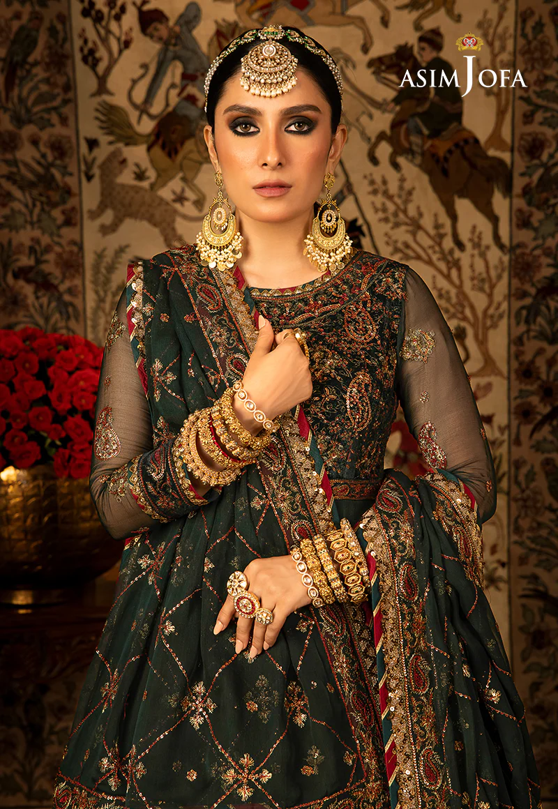 AJVF-11 EMBROIDERED CHIFFON 3 PCS - Image 4