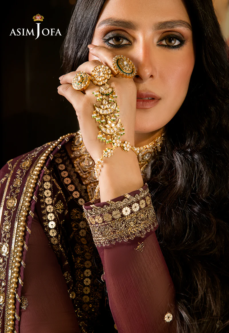 AJVF-12 EMBROIDERED CHIFFON 3 PCS - Image 12