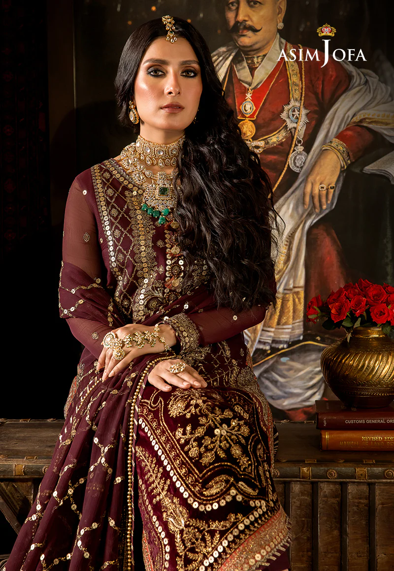 AJVF-12 EMBROIDERED CHIFFON 3 PCS - Image 5