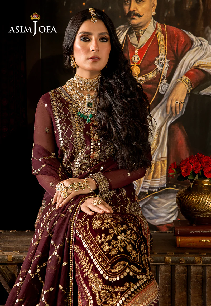 AJVF-12 EMBROIDERED CHIFFON 3 PCS - Image 9