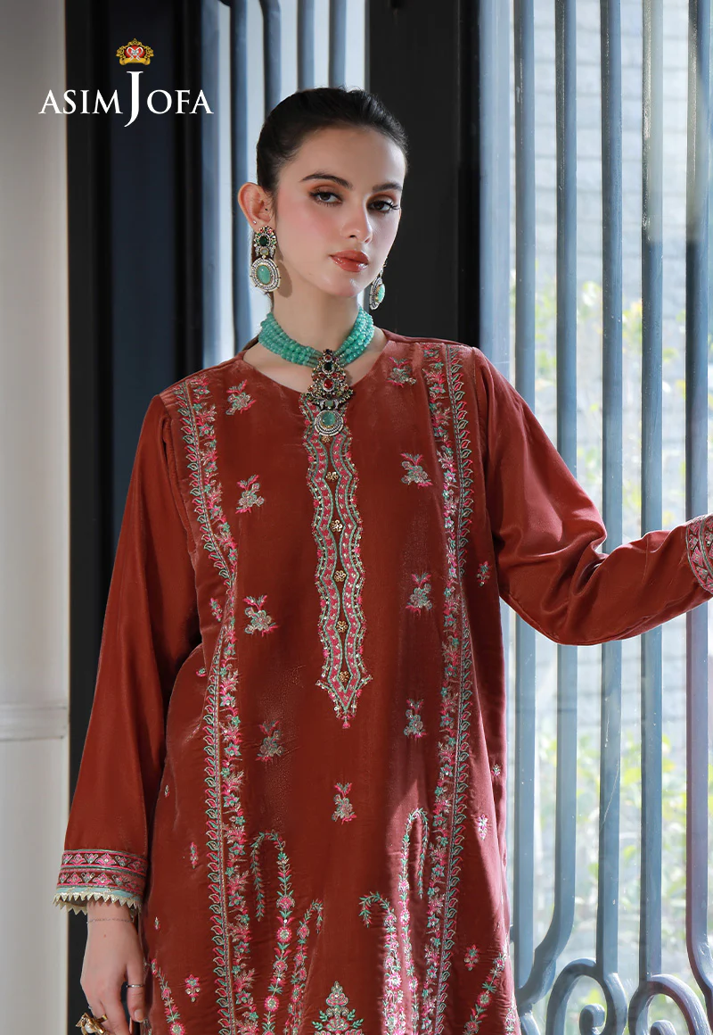 AJVG-04 EMBROIDERED VELVET STITCHED 2PC - Image 4