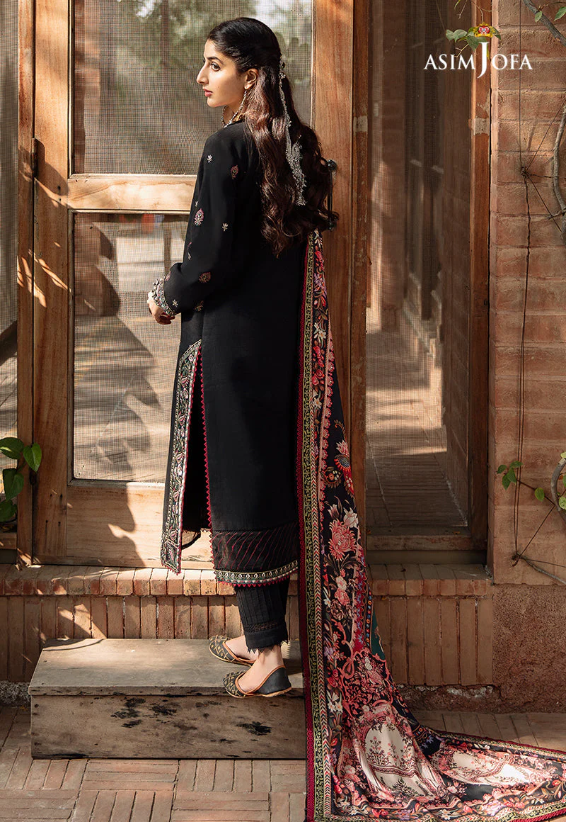 AJW-07 EMBROIDERED KHADDAR 3 PCS - Image 4