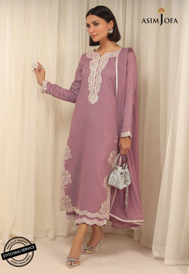 AJWE-03 EMBROIDERED ORGANZA 3 PCS - Image 2