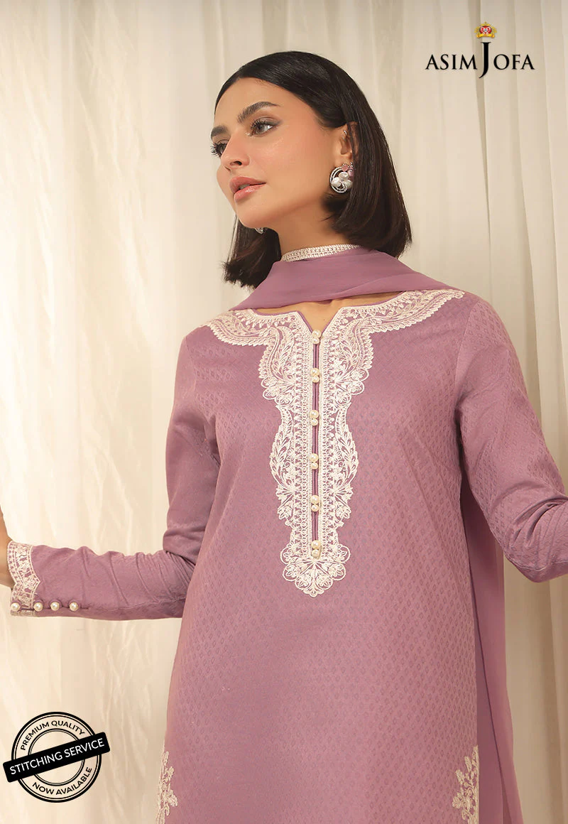 AJWE-03 EMBROIDERED ORGANZA 3 PCS - Image 5