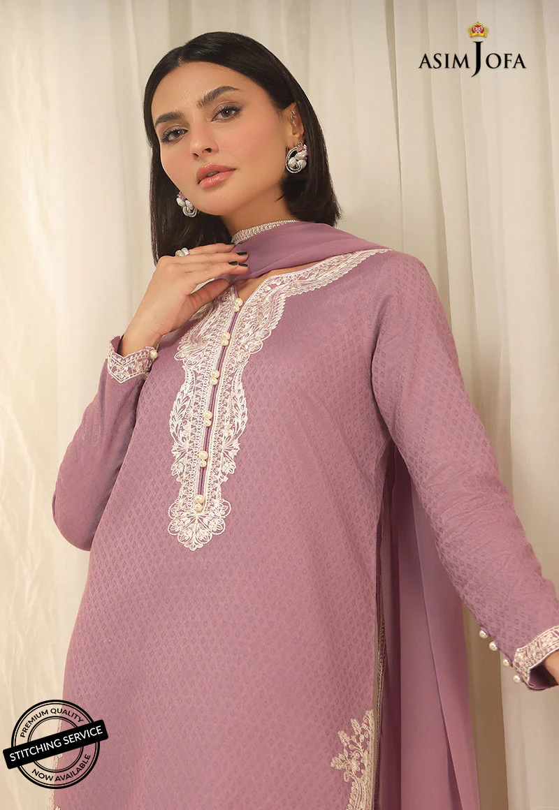AJWE-03 EMBROIDERED ORGANZA 3 PCS - Image 6