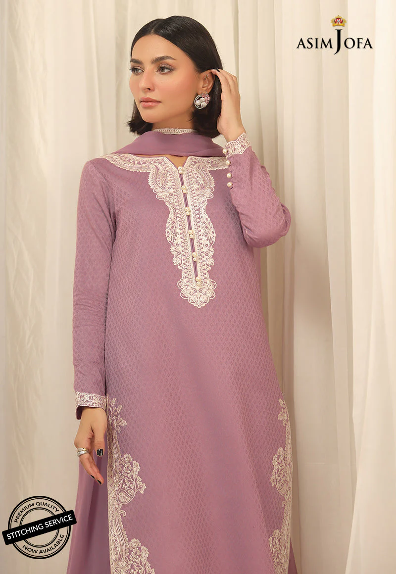 AJWE-03 EMBROIDERED ORGANZA 3 PCS - Image 8