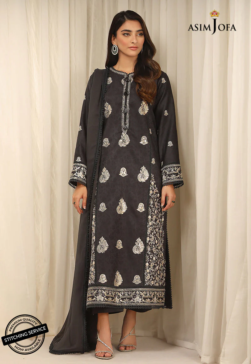 AJWE-12 EMBROIDERED SELF-JACQUARD 3 PCS - Image 2