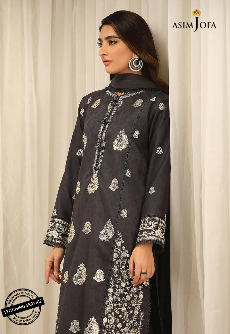 AJWE-12 EMBROIDERED SELF-JACQUARD 3 PCS - Image 5
