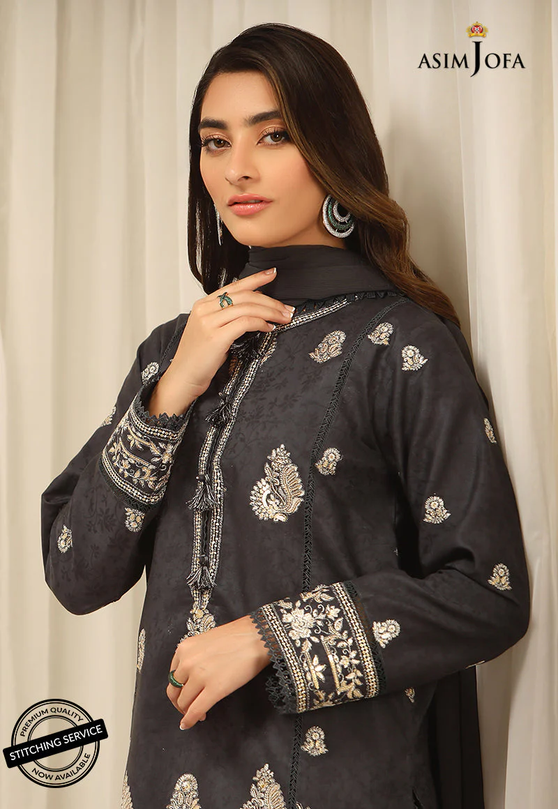 AJWE-12 EMBROIDERED SELF-JACQUARD 3 PCS - Image 7