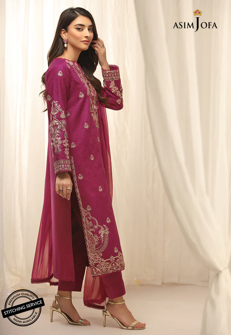 AJWE-19 EMBROIDERED SELF-JACQUARD 3 PCS - Image 4