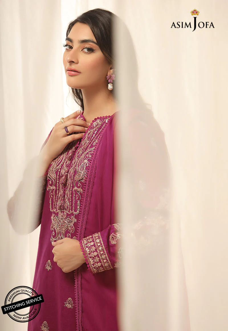 AJWE-19 EMBROIDERED SELF-JACQUARD 3 PCS - Image 8