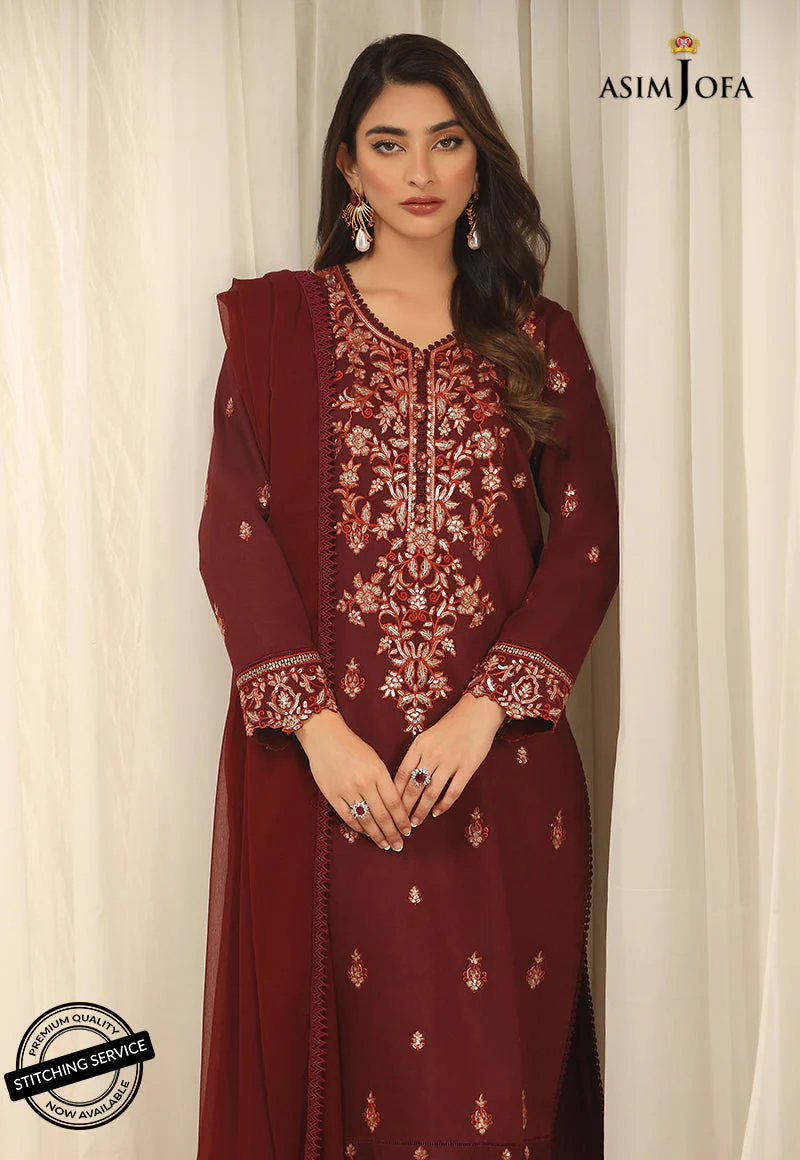 AJWED-14 EMBROIDERED SELF-JACQUARD STITCHED 3 PCS - Image 6