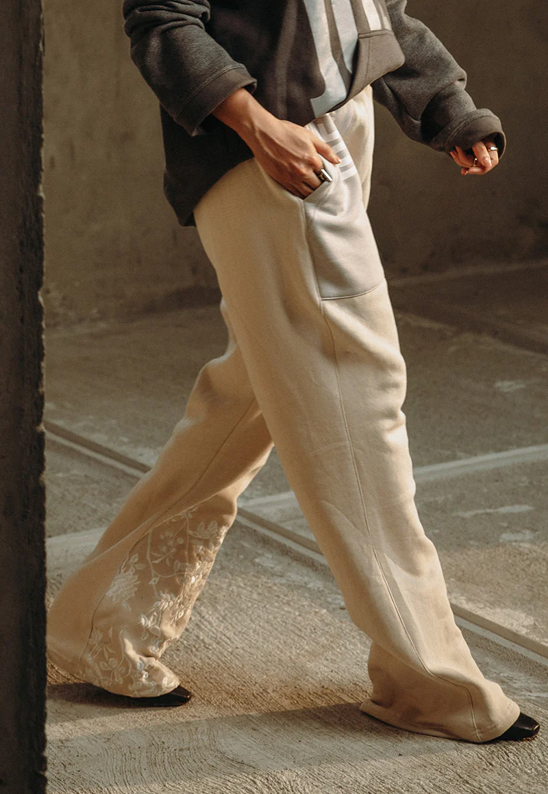 AJWPB-04 UNISEX WIDE-LEG EMBROIDERED SWEATPANTS 1 PC - Image 3