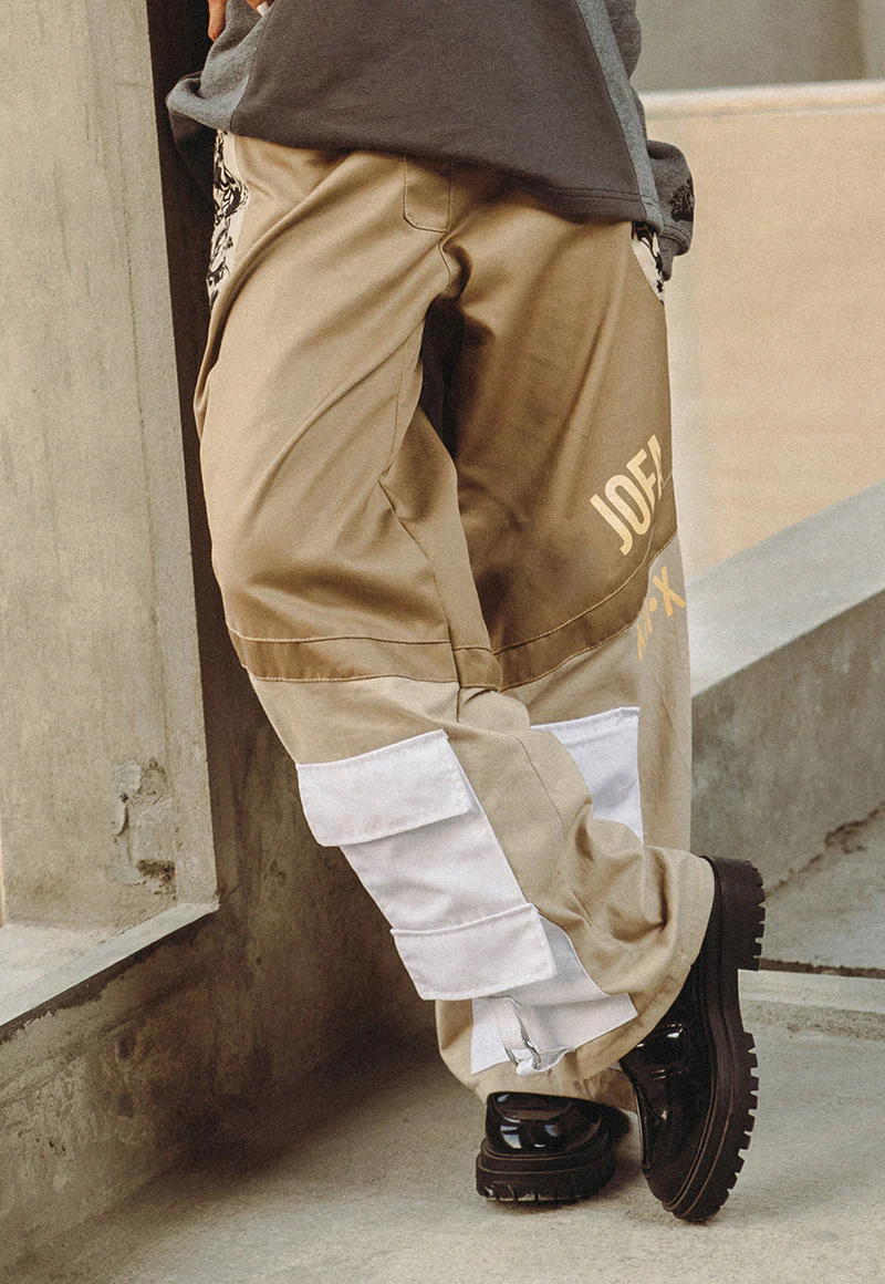 AJWPB-06 UNISEX COTTON TWILL WIDE LEG PANTS 1 PC - Image 3