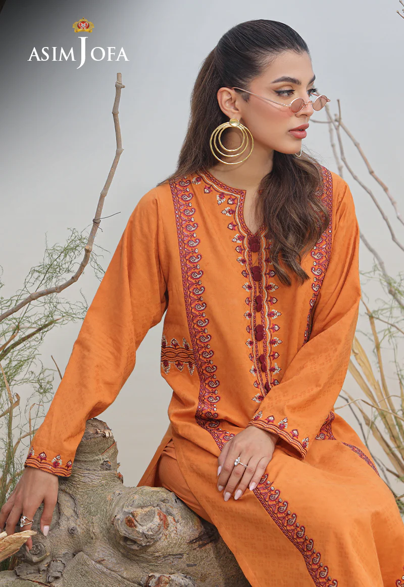 AJWS-02 (1-PC) EMBROIDERED SELF JACQUARD 1 PC - Image 6