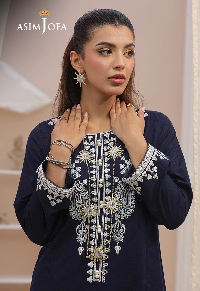 AJWS-04 (1-PC) EMBROIDERED SELF JACQUARD 1 PC - Image 4