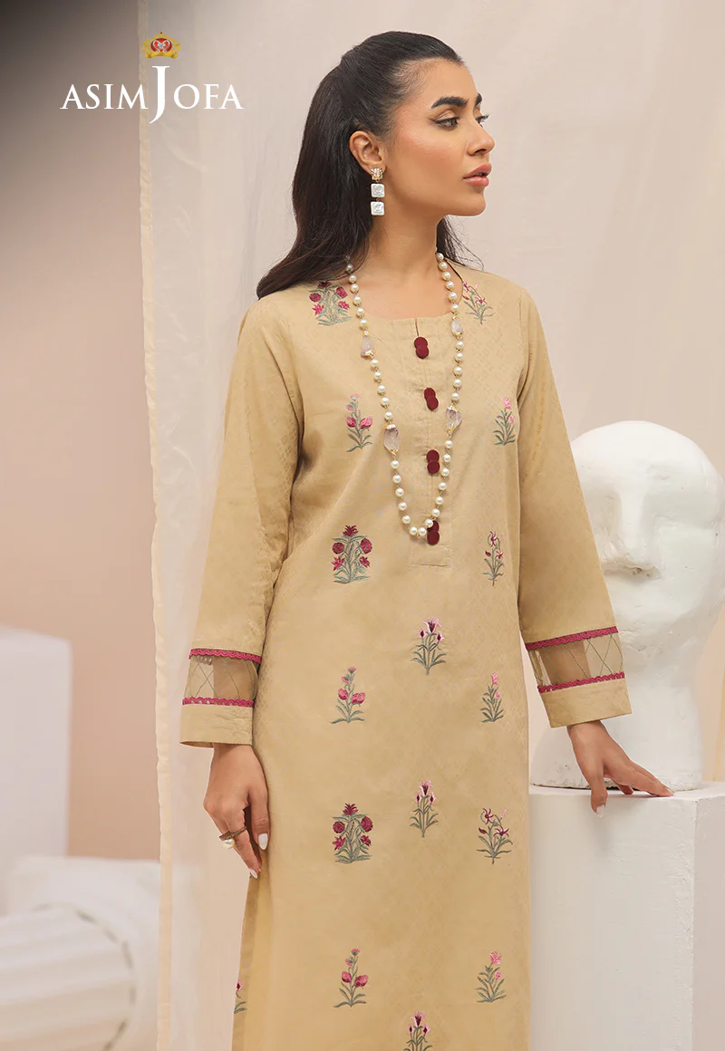 AJWS-09 (1-PC) EMBROIDERED SELF JACQUARD 1 PC - Image 3