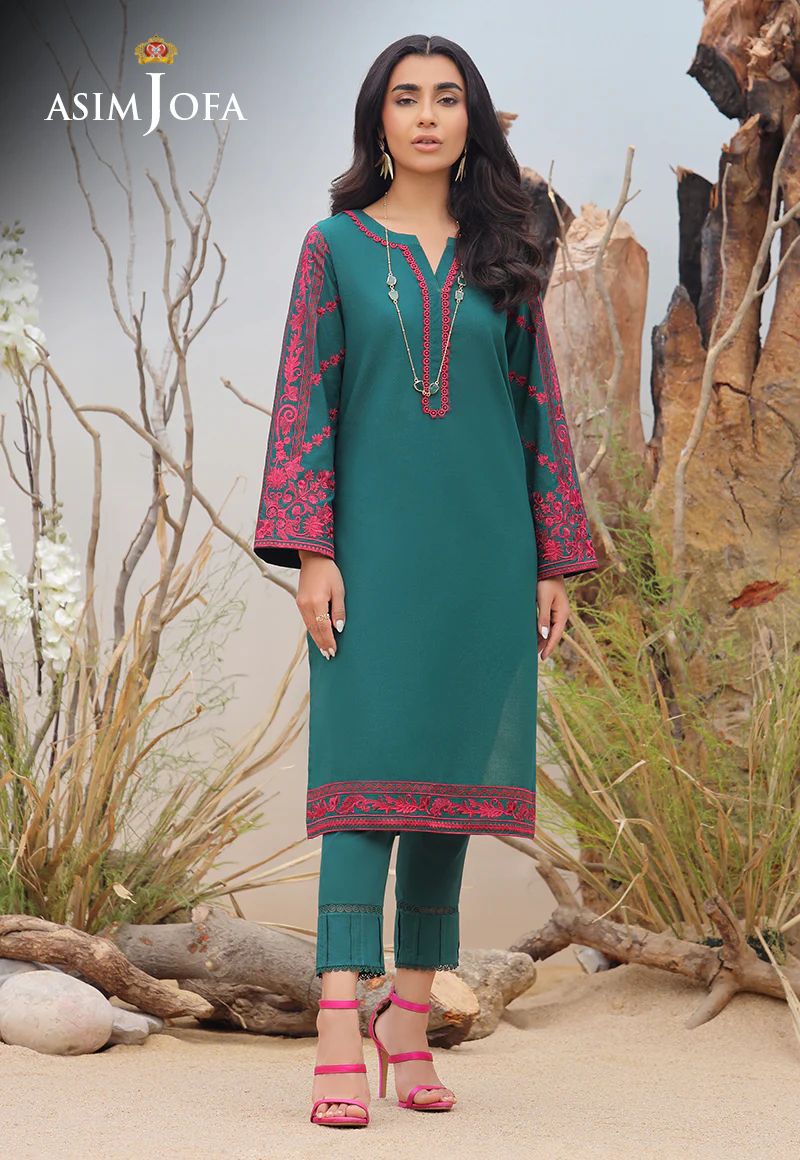 AJWS-10 (1-PC) EMBROIDERED SELF JACQUARD 1 PC - Image 2