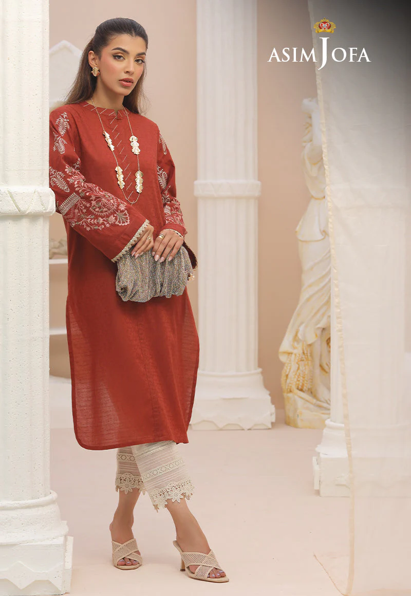 AJWSD-13 (1-PC) EMBROIDERED SELF-JACQUARD STITCHED 1 PC - Image 2