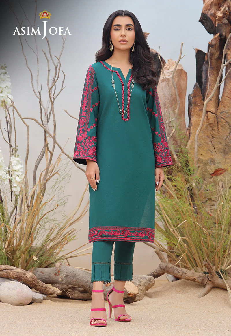 AJWSD-10 (1-PC) EMBROIDERED SELF JACQUARD STITCHED 1 PC - Image 2