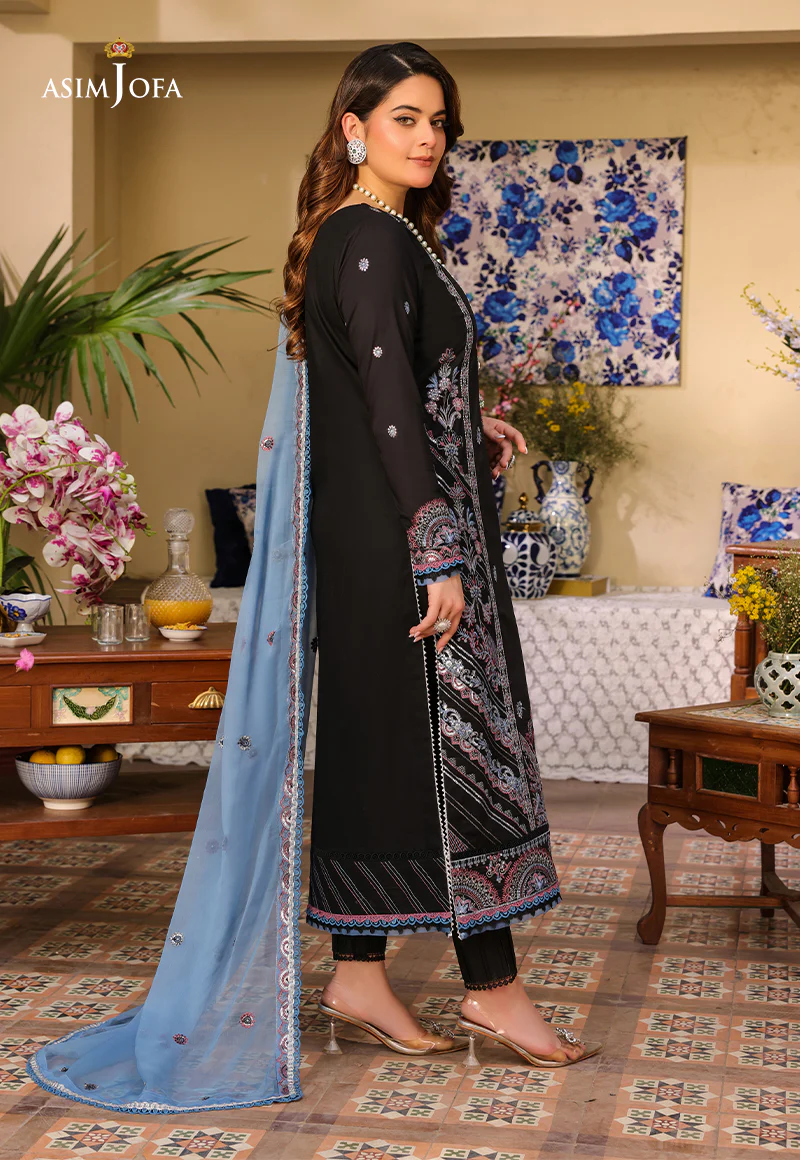 AJZB-09 EMBROIDERED CAMBRIC 3 PCS - Image 5