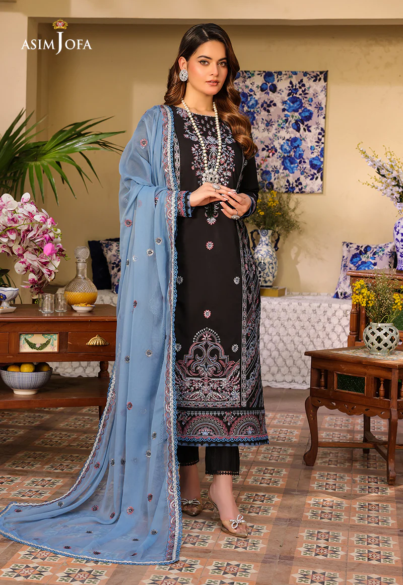 AJZB-09 EMBROIDERED CAMBRIC 3 PCS - Image 7