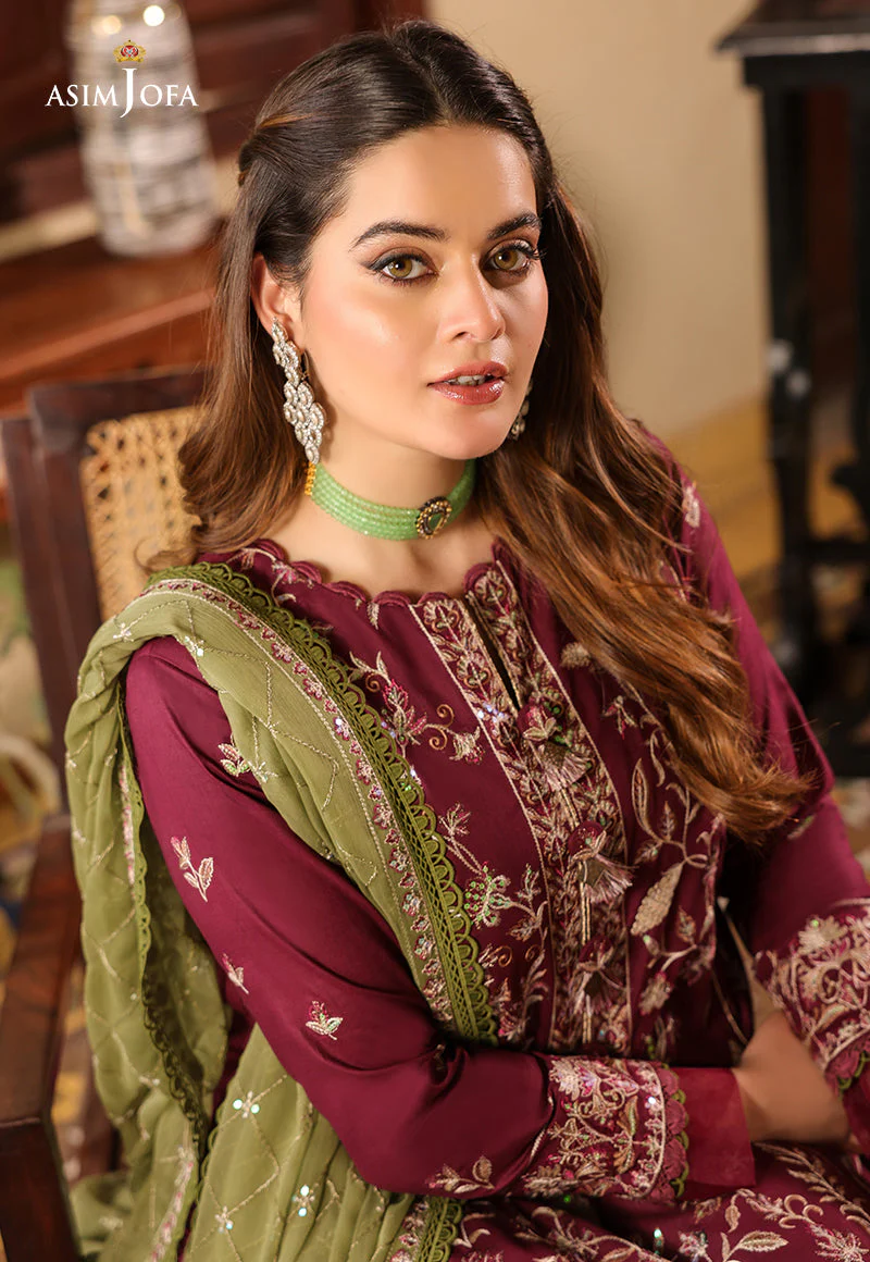 AJZBD-11 EMBROIDERED CAMBRIC Stitched 2 PCS - Image 6