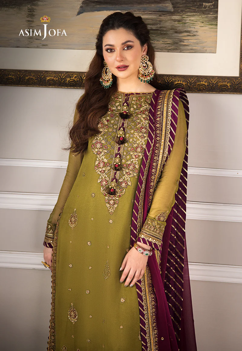 AJZS-06 EMBROIDERED CHIFFON 3 PCS - Image 4