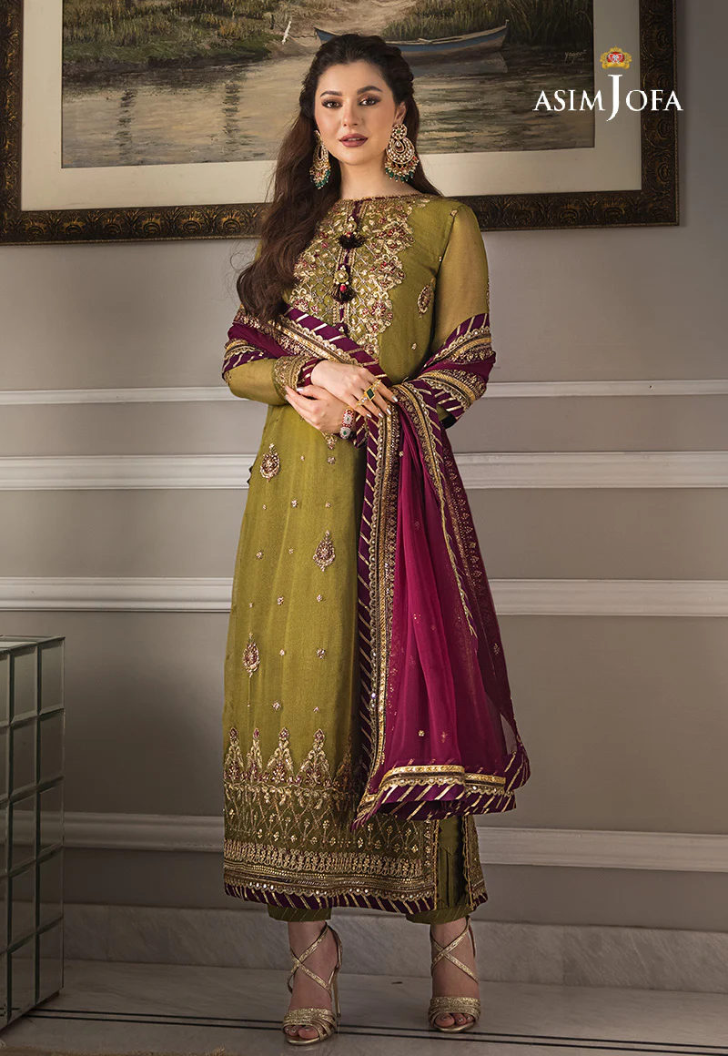 AJZS-06 EMBROIDERED CHIFFON 3 PCS - Image 6