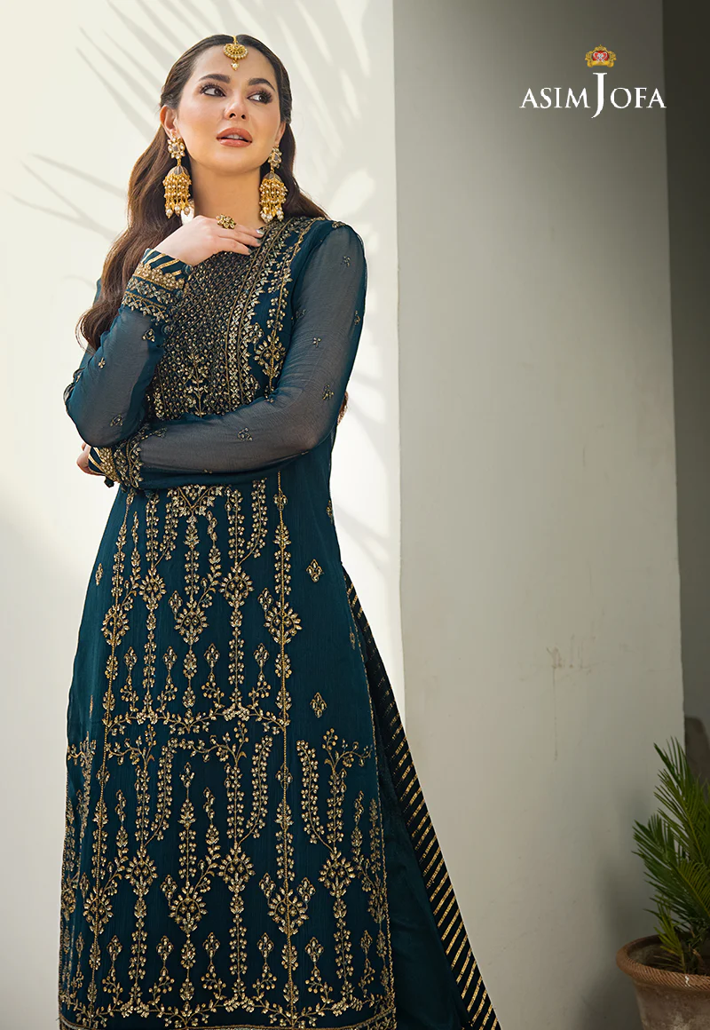 AJZS-08 EMBROIDERED CHIFFON 1 PC - Image 6
