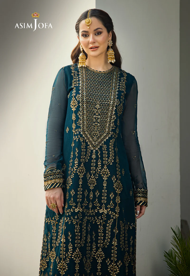 AJZS-08 EMBROIDERED CHIFFON 1 PC - Image 8