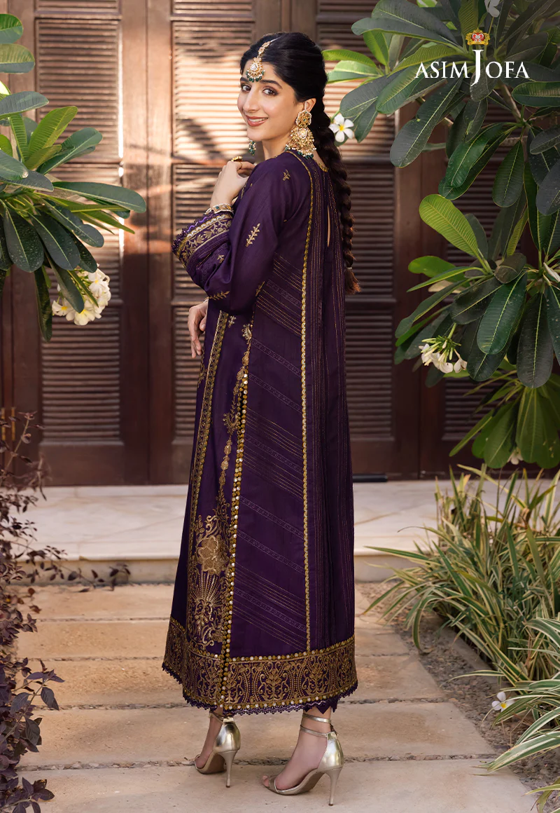 AJZS-13 EMBROIDERED RAW SILK 1 PC - Image 3