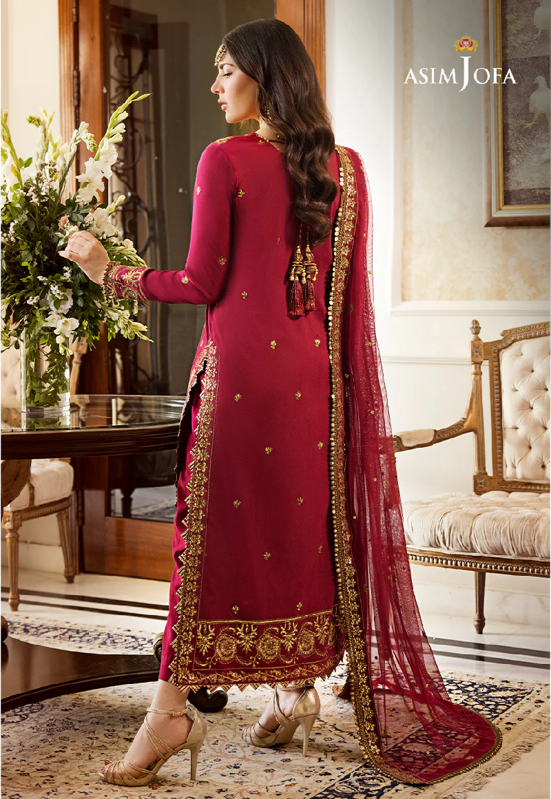 AJZS-24 EMBROIDERED LAWN SILK 3 PCS - Image 3